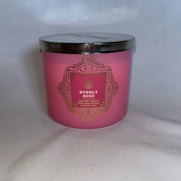 Bath and Body Works Bubbly Rosé 3 wick candle - Picture 1 of 3